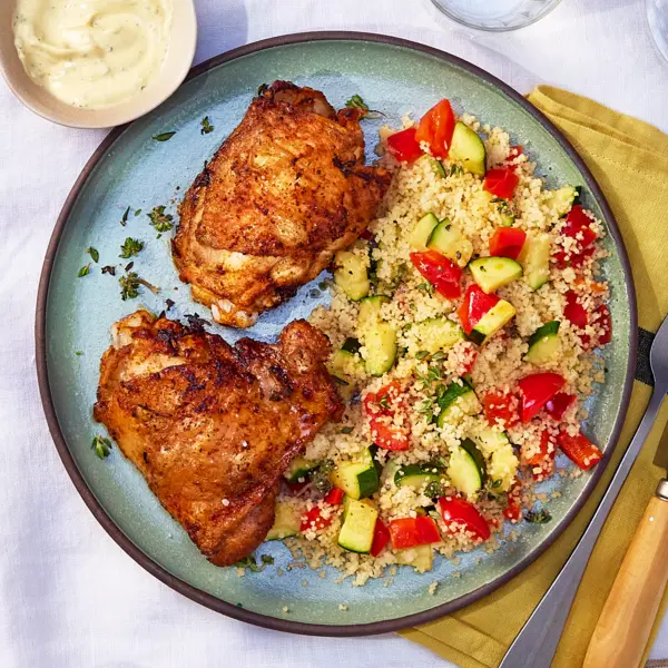 Cuisses de poulet marinées à l'orientale