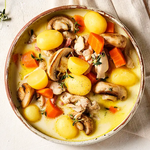 Ragoût de poulet au bacon