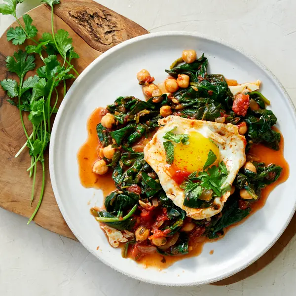 Shakshuka aux épinards