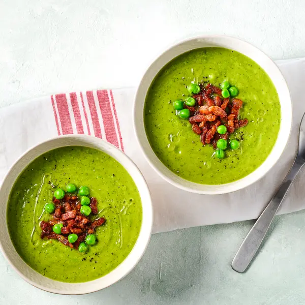 Soupe courgette & pois cassés