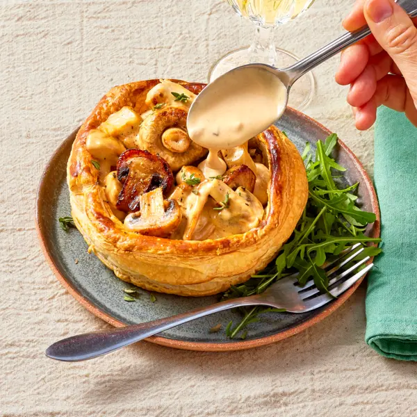 Vol au vent poulet champignons