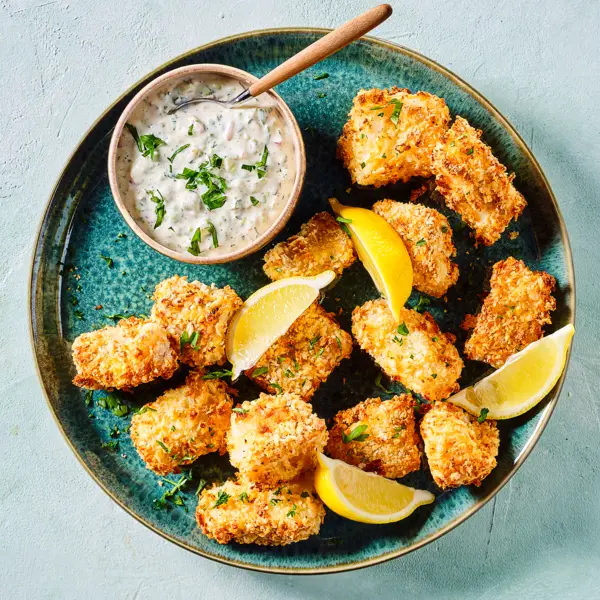 Poisson croustillant sauce rémoulade au Air fryer