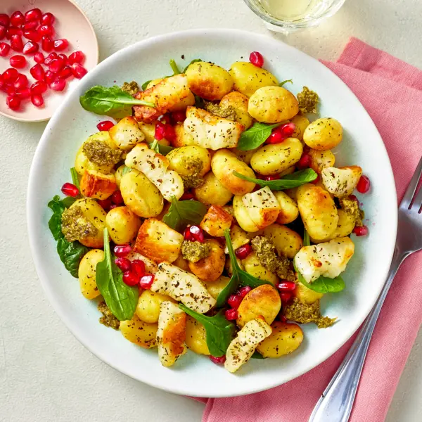 Gnocchis et halloumi grillés à l'Air Fryer