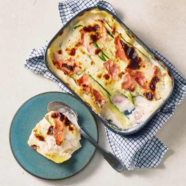 Lasagnes courgettes & jambon