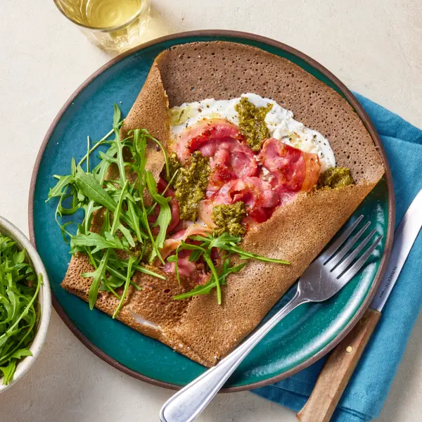 Galette pancetta & chèvre frais