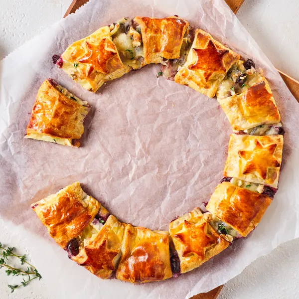 Couronne de Noël salée