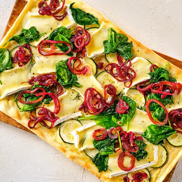 Tarte au brie et épinards