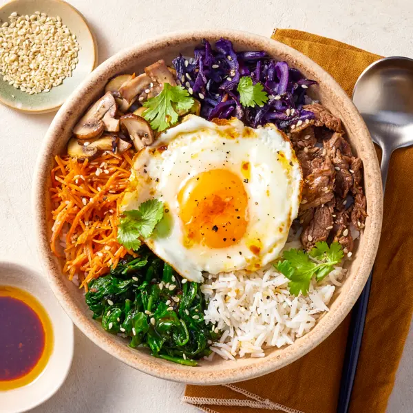 Bibimbap au bœuf