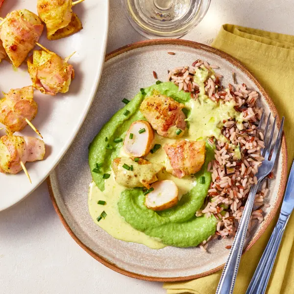 Saint-Jacques grillées & purée de brocolis