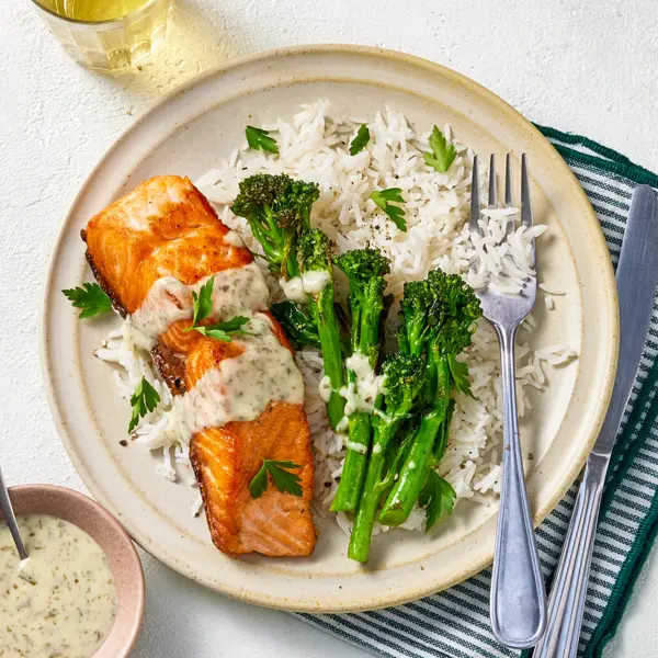 Pavé de saumon & sauce à l'oseille