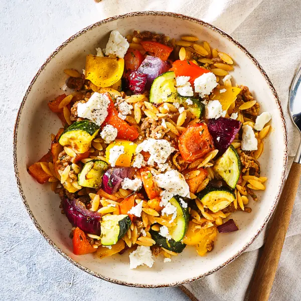 Orzo aux légumes grillés