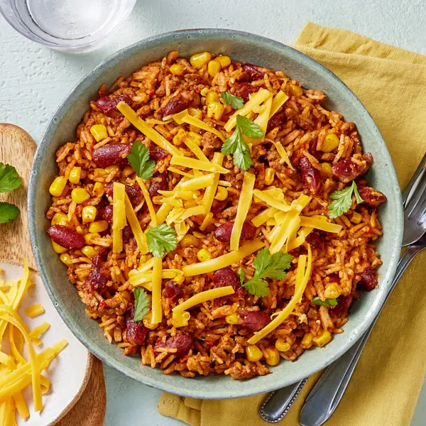 Riz sauté façon Tex Mex