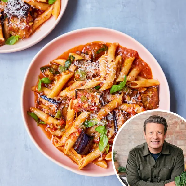 Pâtes siciliennes à l’aubergine