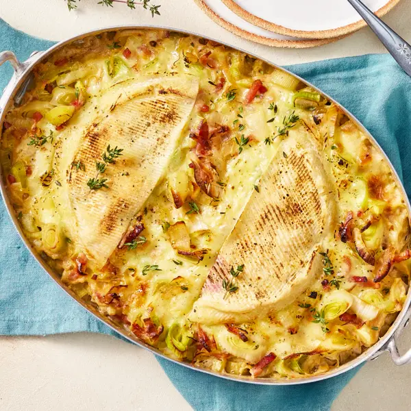 Tartiflette de poireaux