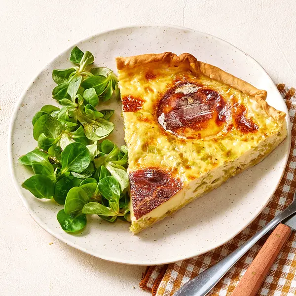 Quiche poireaux & cabécou