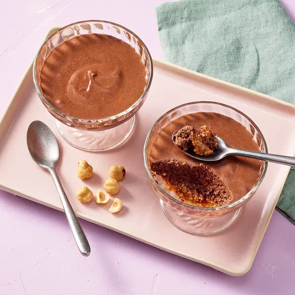 Mousse au chocolat praliné