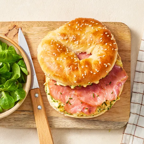 Egg sandwich au bacon