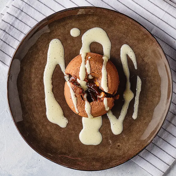 Fondant chocolat au caramel