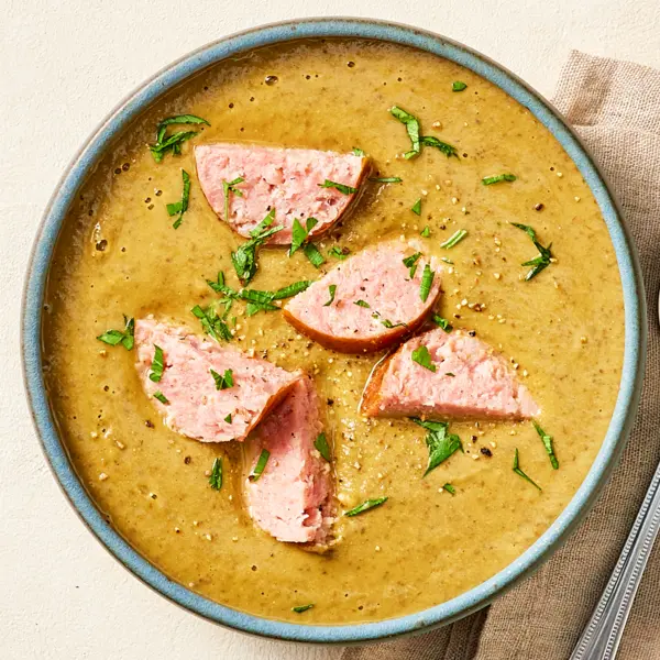 Soupe de lentille façon petit salé