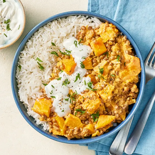 Dahl de butternut aux lentilles