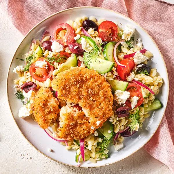 Salade de pâtes aux légumes & saumon