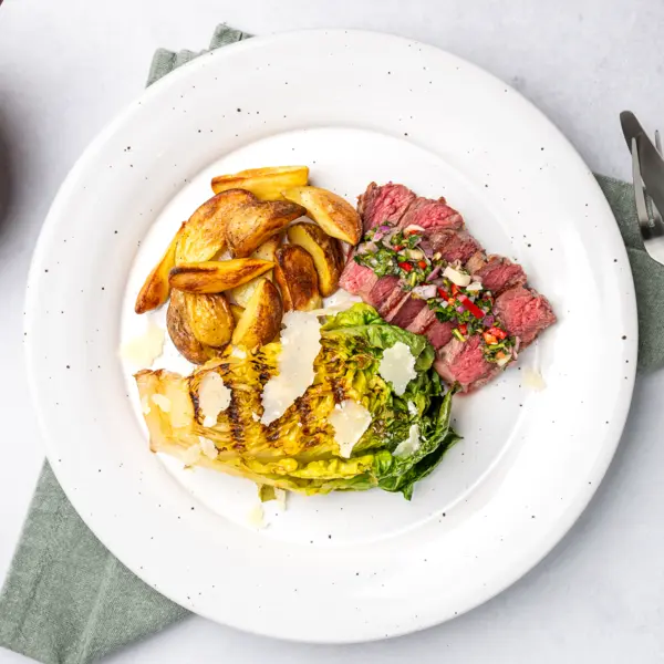 Entrecôte, sauce chimichurri