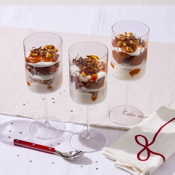 Vacherins poire-chocolat & caramel