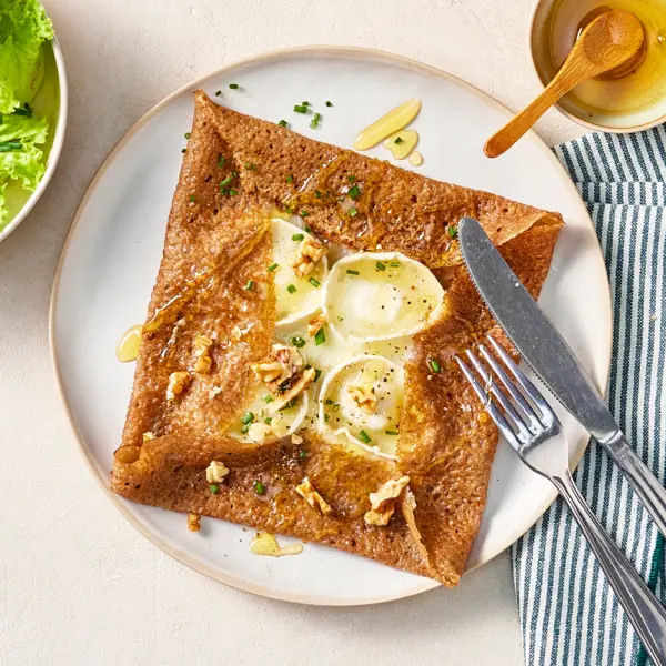 Galette chèvre miel & salade