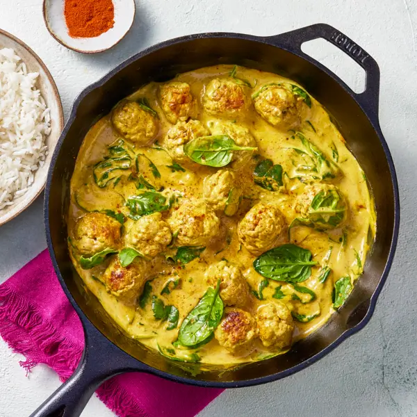 Curry aux boulettes de veau