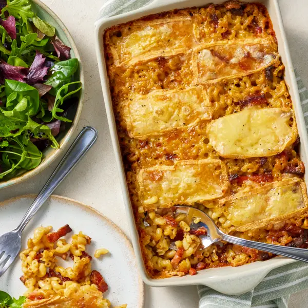 Coquillettes gratinées aux Maroilles