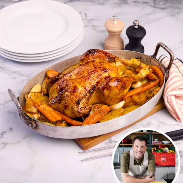 Poulet farçi et rôti façon grand-mère