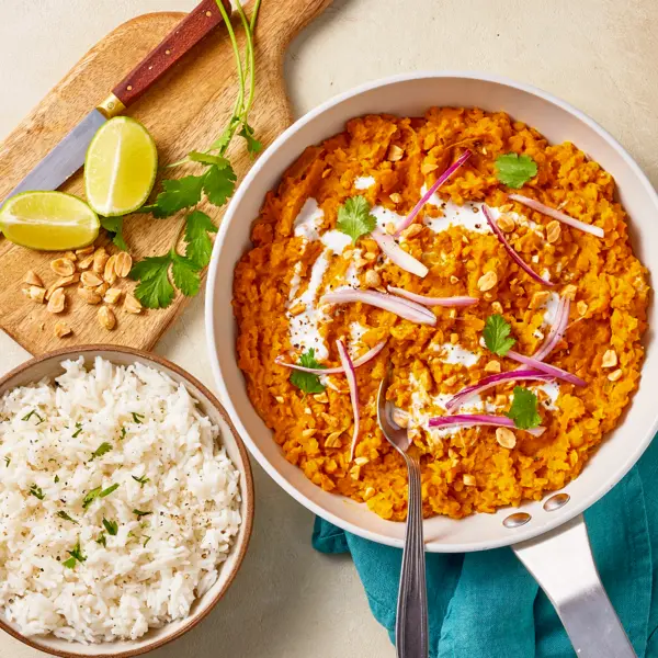 Curry de lentilles & patates douces