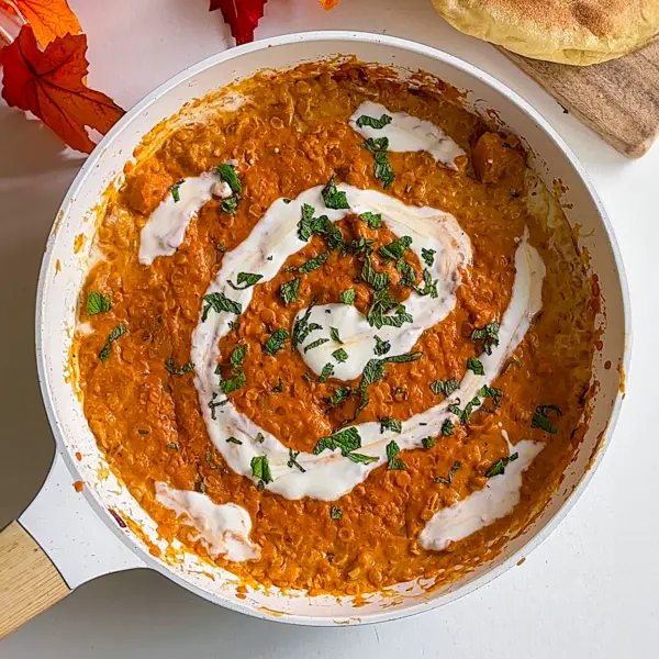 Dahl automnal de lentilles corail et butternut