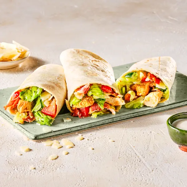 Wraps de poulet sauce Caesar