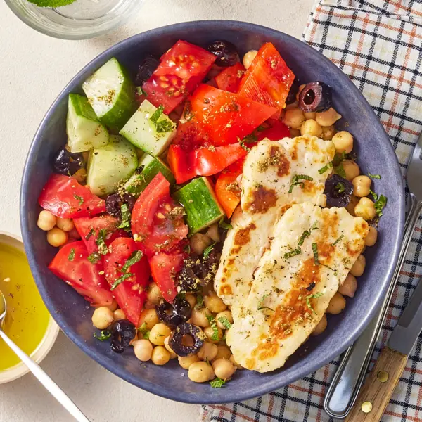 Salade de pois chiches à la grecque