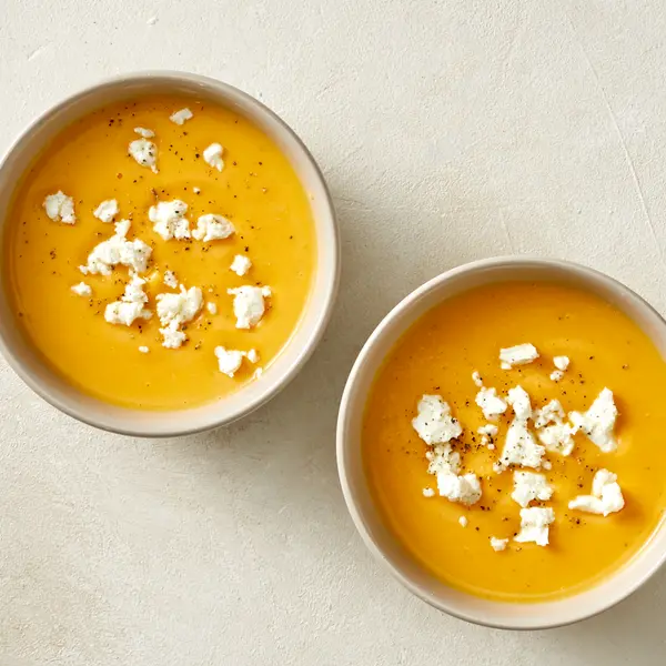 Soupe de butternut rôti et feta